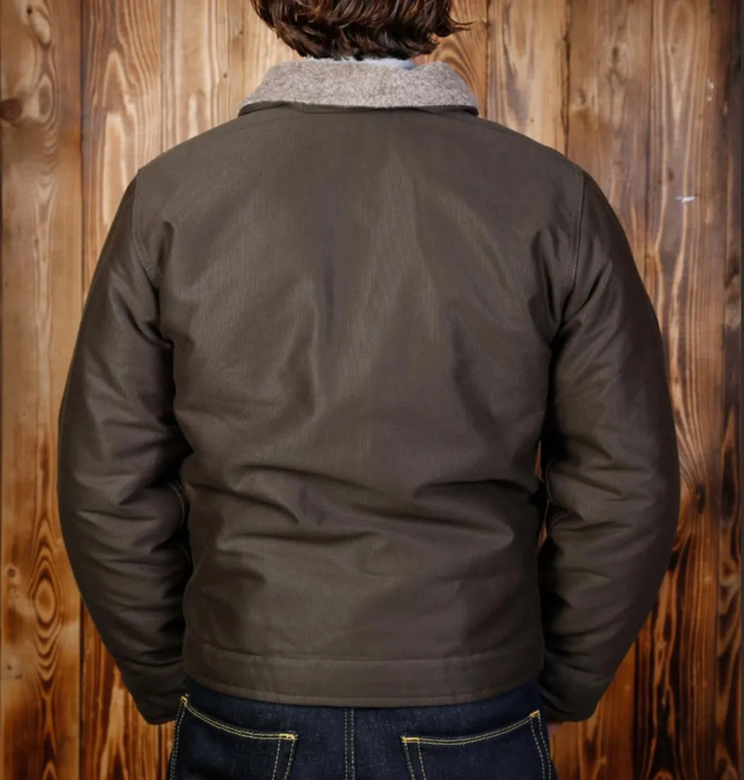 Pike Brothers Chaqueta 1944 N1 Deck Jacket waxed oliv - Imagen 2