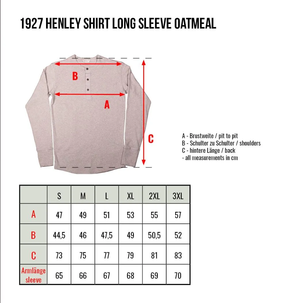 Camiseta de manga larga 1927 Henley Shirt long sleeve oatmeal - Imagen 2