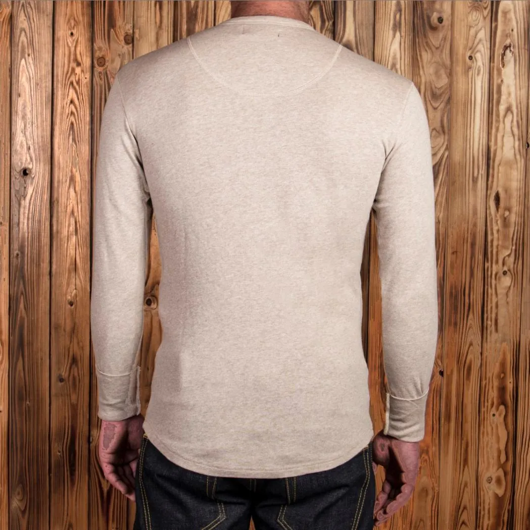 Camiseta de manga larga 1927 Henley Shirt long sleeve oatmeal - Imagen 3