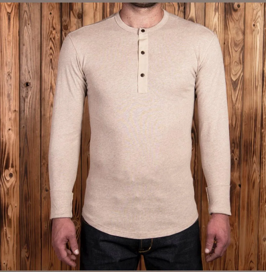 Camiseta de manga larga 1927 Henley Shirt long sleeve oatmeal - Imagen 4