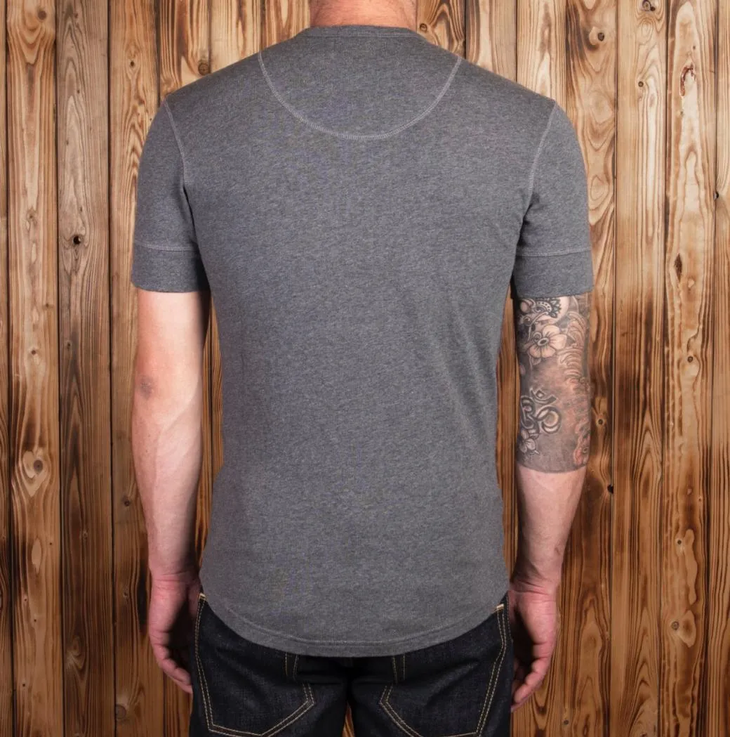 Camiseta de manga corta 1927 Henley Shirt short sleeve grey melange - Imagen 3