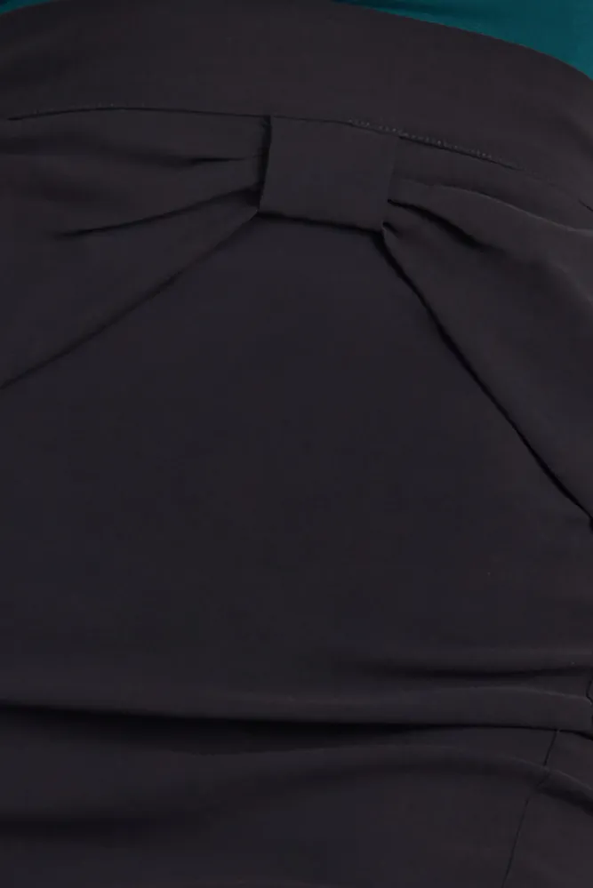 Falda negra recta Penney-Lou - Imagen 2