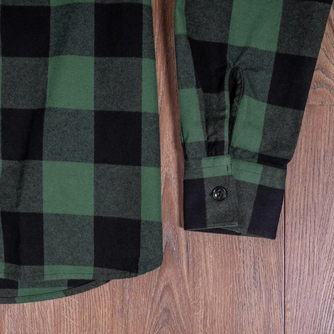 Pike Brothers Camisa de franela verde 1943 CPO Shirt Buffalo green flannel - Imagen 8