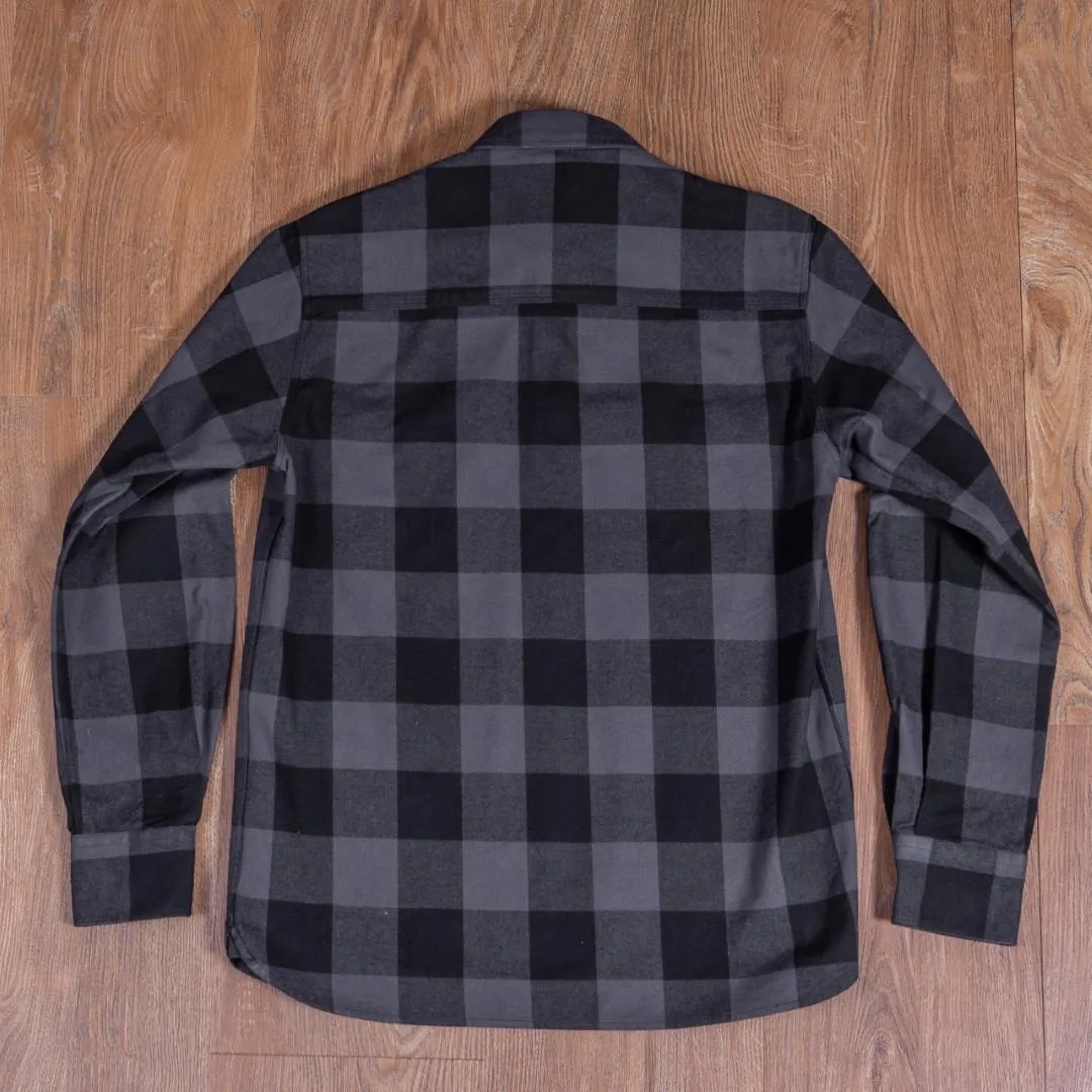 Pike Brothers camisa de franela gris 1943 CPO Shirt Buffalo grey flannel - Imagen 3