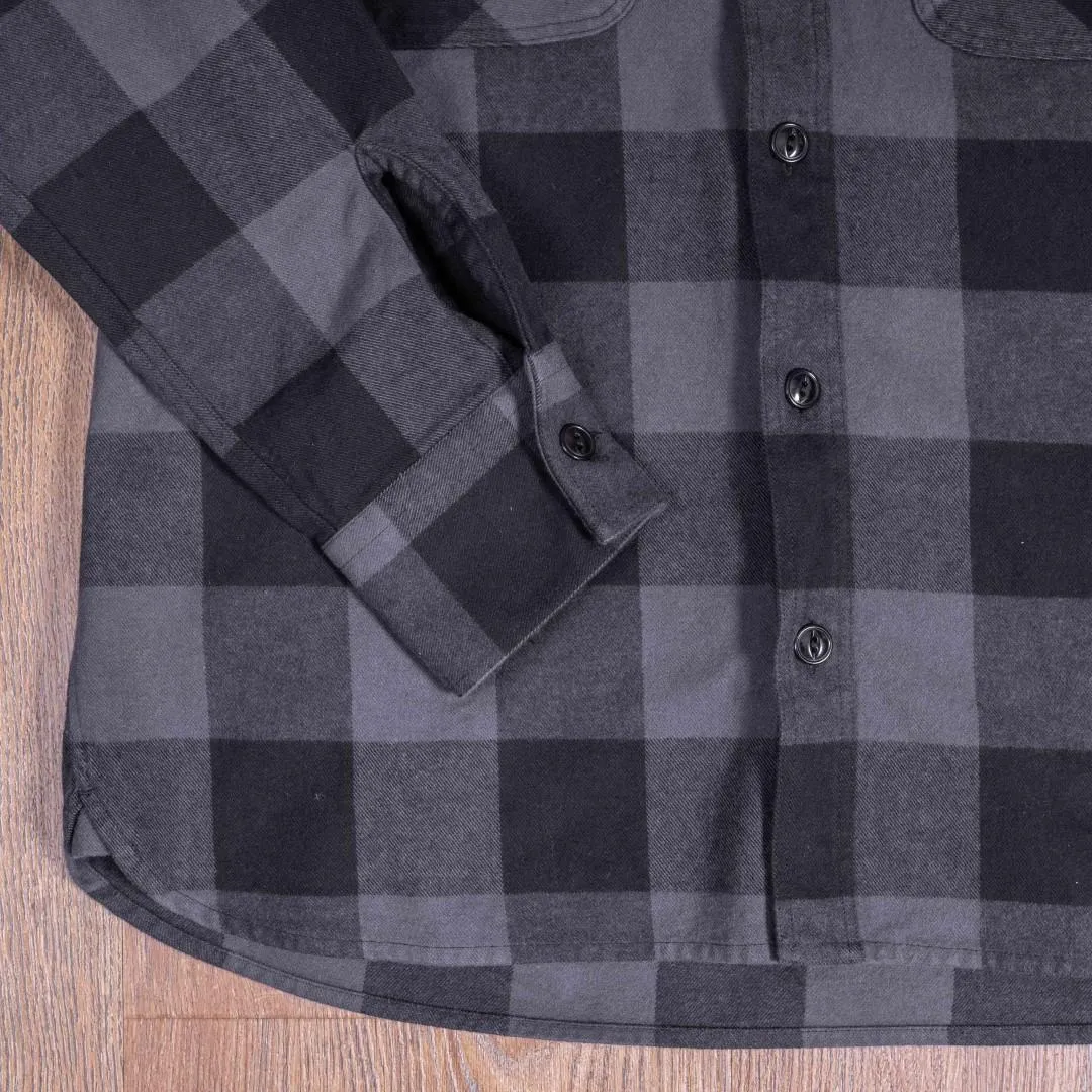 Pike Brothers camisa de franela gris 1943 CPO Shirt Buffalo grey flannel - Imagen 6