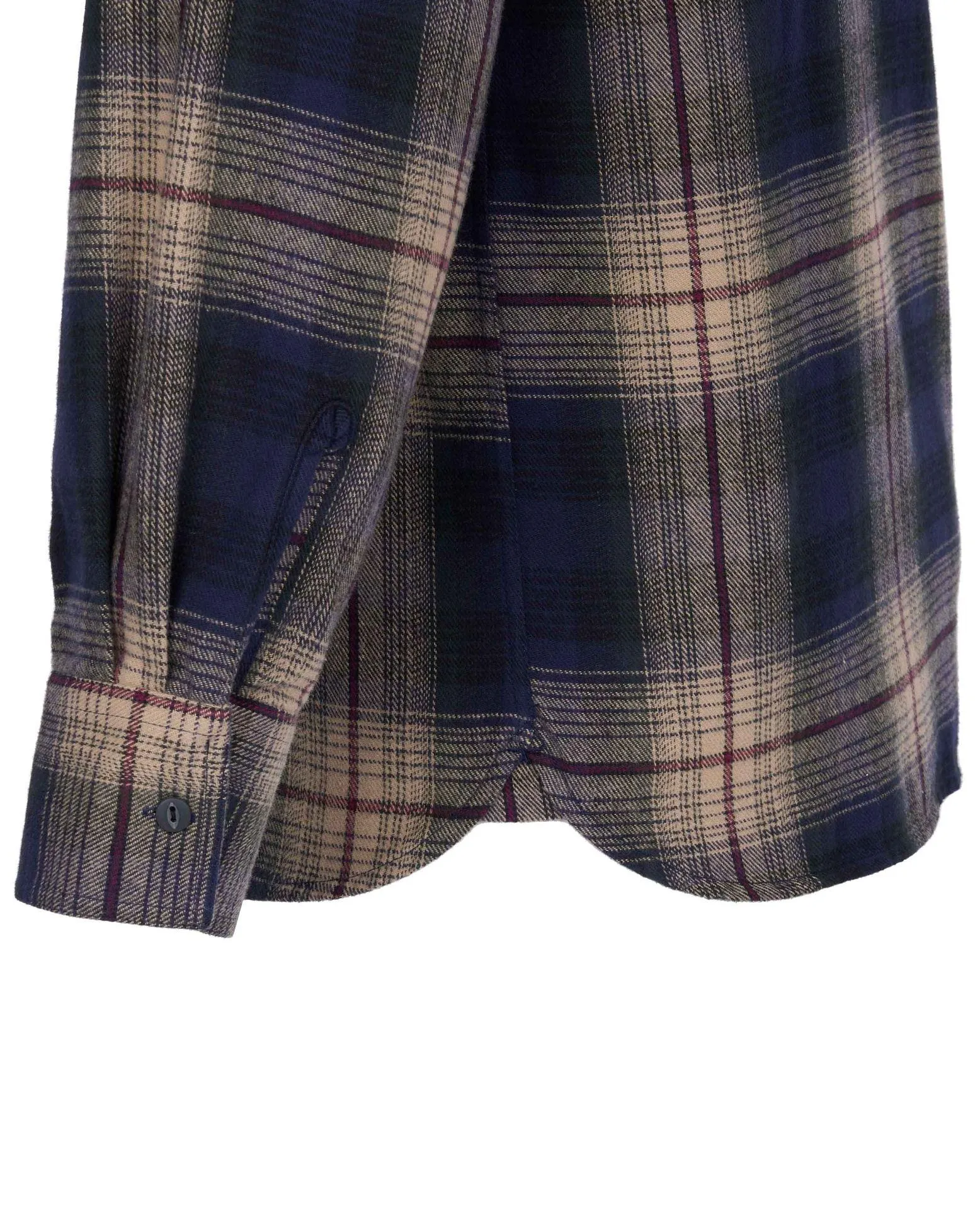 Pike Brothers Camisa de franela 1937 Roamer Shirt blue beige check flannel - Imagen 8