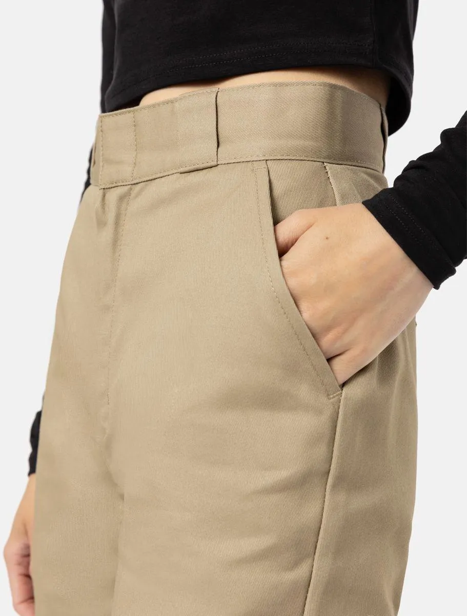 Dickies Pantalón de mujer Phoenix Cropped caqui - Imagen 5