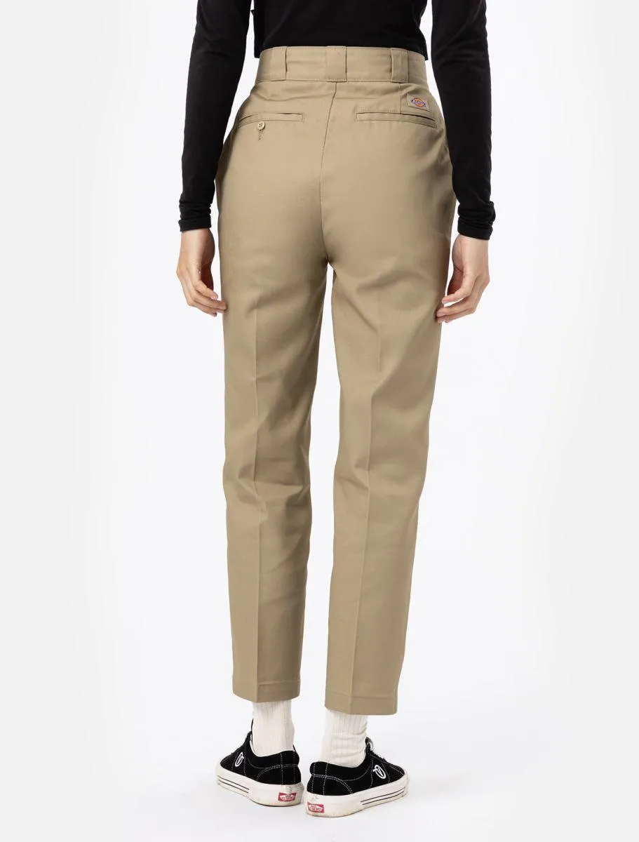 Dickies Pantalón de mujer Phoenix Cropped caqui - Imagen 6