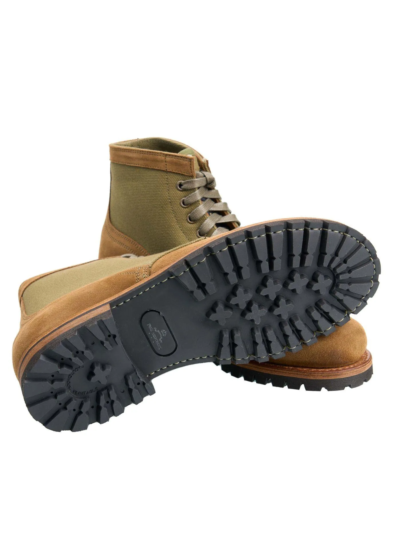 Bota marron de ante y verde oliva 1952 Lowkinawa Boots rough-out - Imagen 6