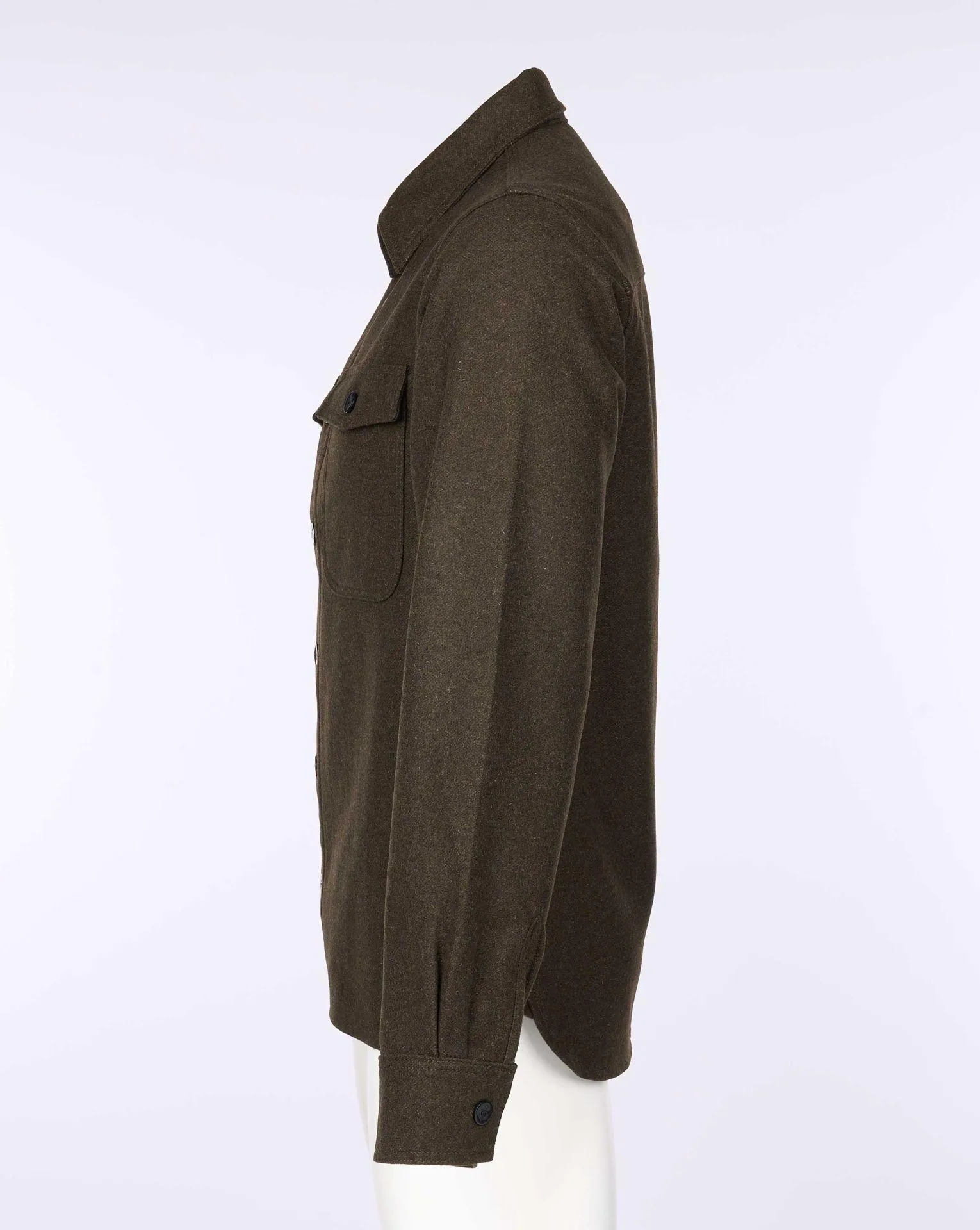 Pike Brothers 1943 CPO Shirt olive wool - Imagen 3