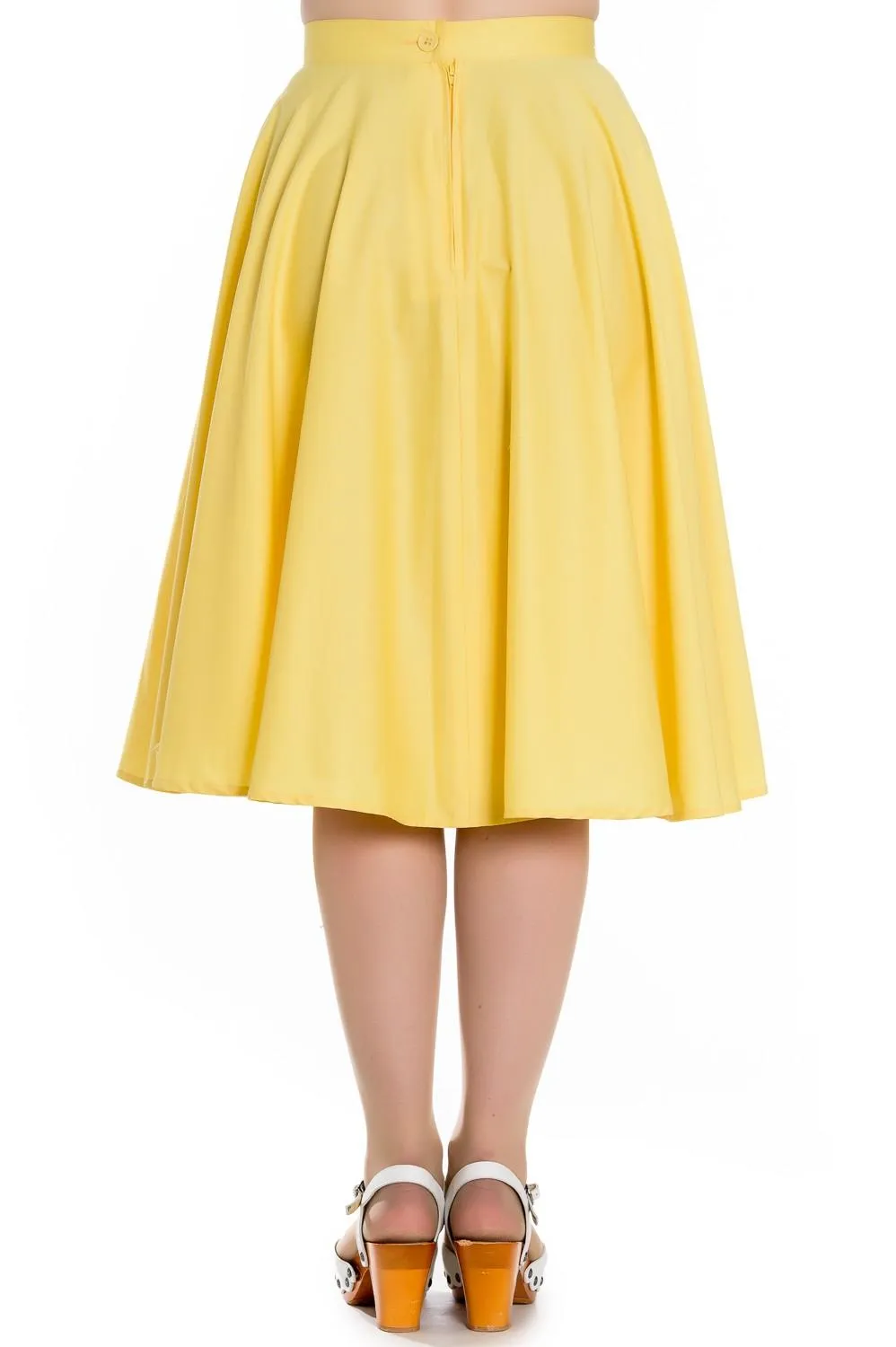 Bunny Falda con vuelo Paula de los años 50 en amarillo - Imagen 2