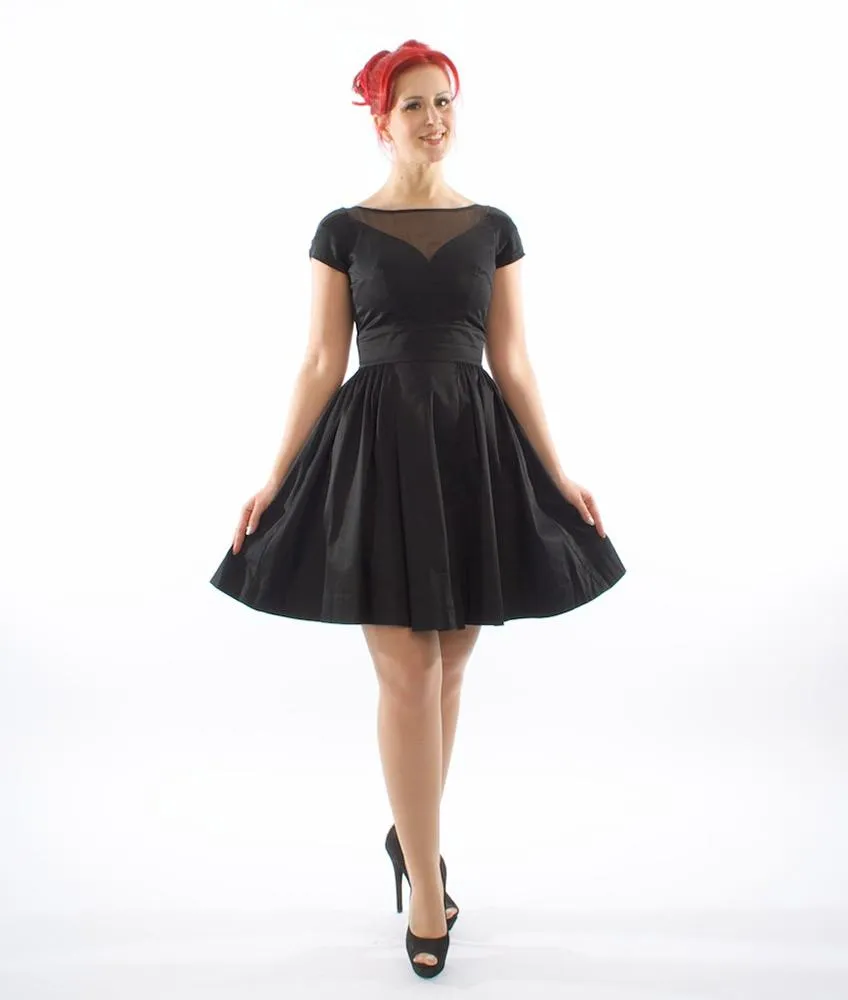 Vestido negro de vuelo boda Trashy Diva Lottie - Imagen 4