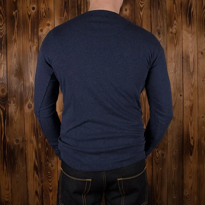 1954 Utility Shirt Long Sleeve indigo melange - Imagen 4