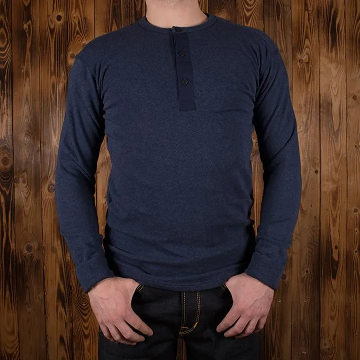 1954 Utility Shirt Long Sleeve indigo melange - Imagen 5