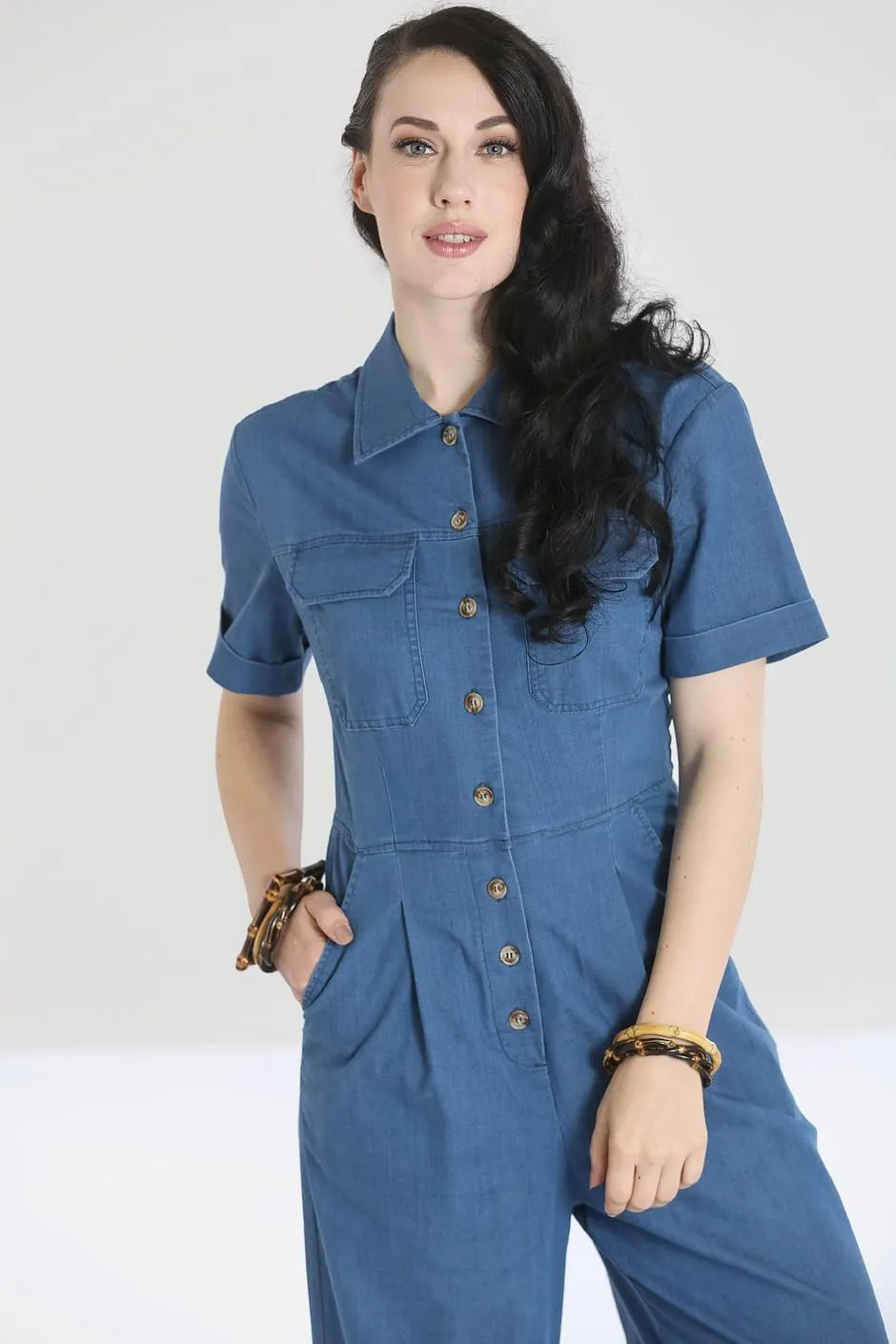 Mono vaquero con botones Stark Boilersuit - Imagen 2