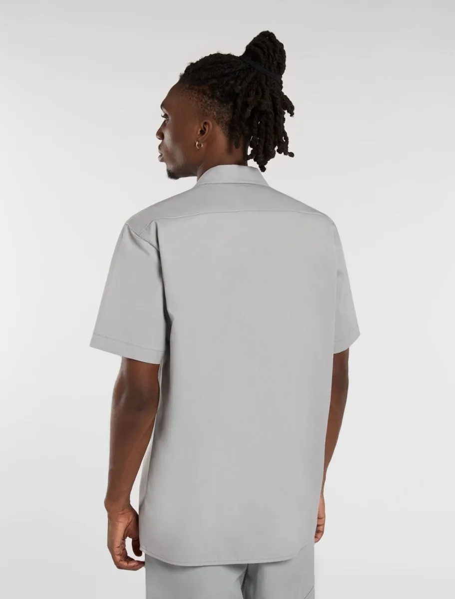 Camisa De Trabajo De Manga Corta gris claro - Imagen 6