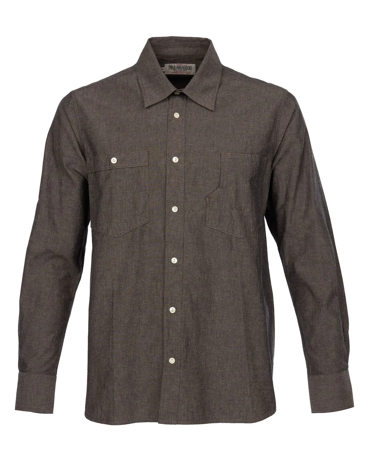 1937 Roamer Shirt charcoal grey - Imagen 2