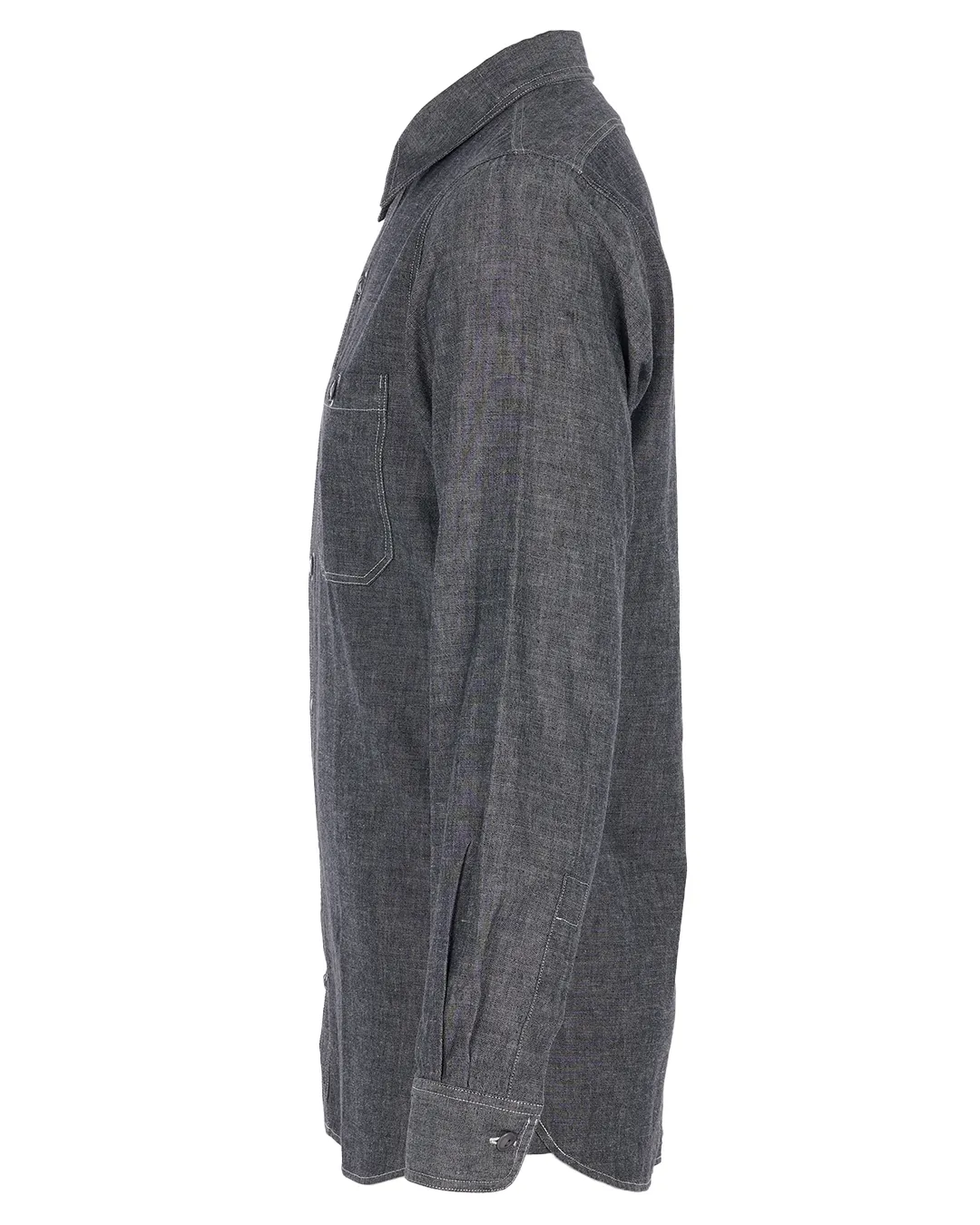 Camisa Pike Brothers 1940 USN Chambray Shirt Harbor Grey - Imagen 2