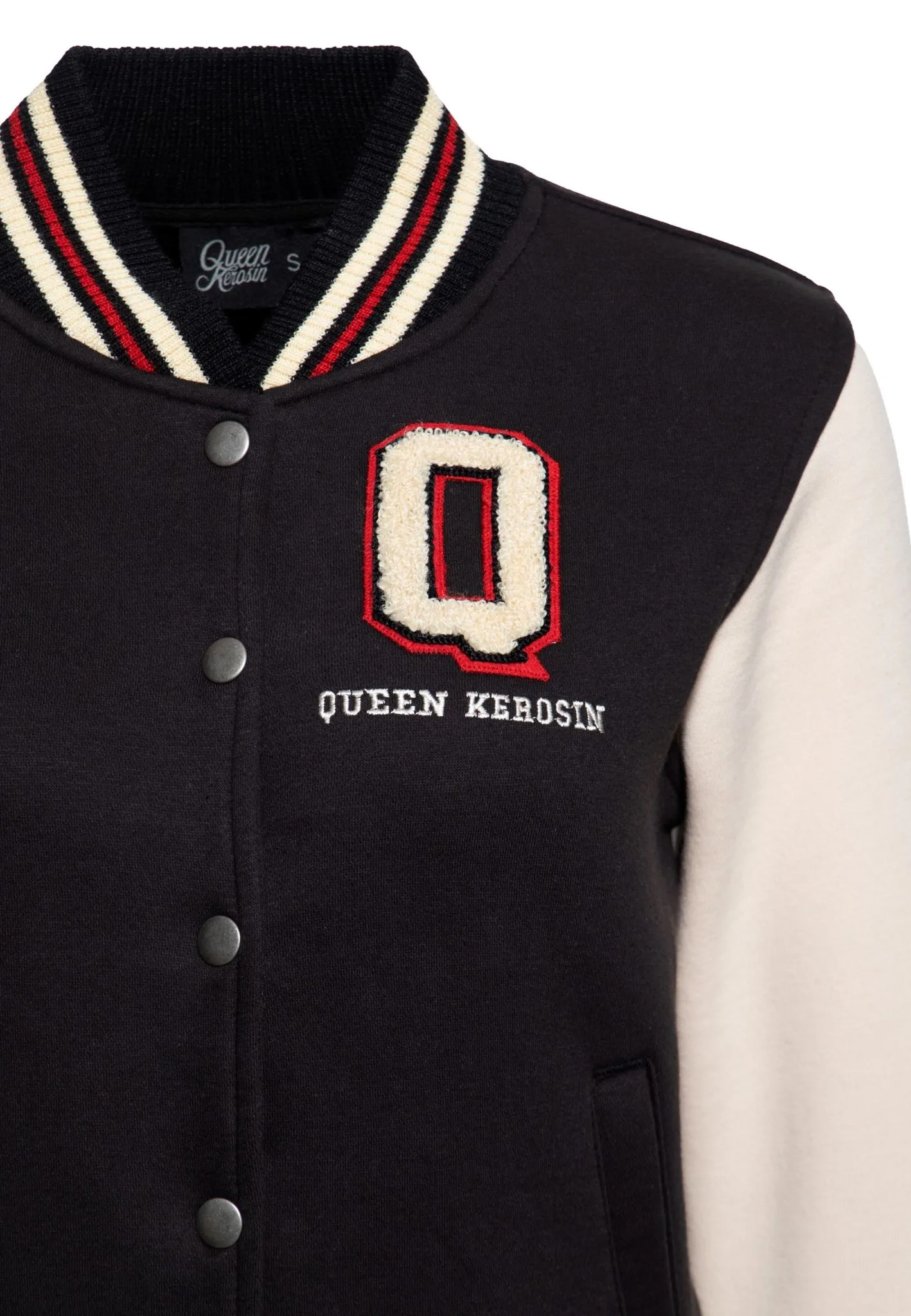 Chaqueta universitaria Queen Kerosin College Sweatjacke «Q» - Imagen 2