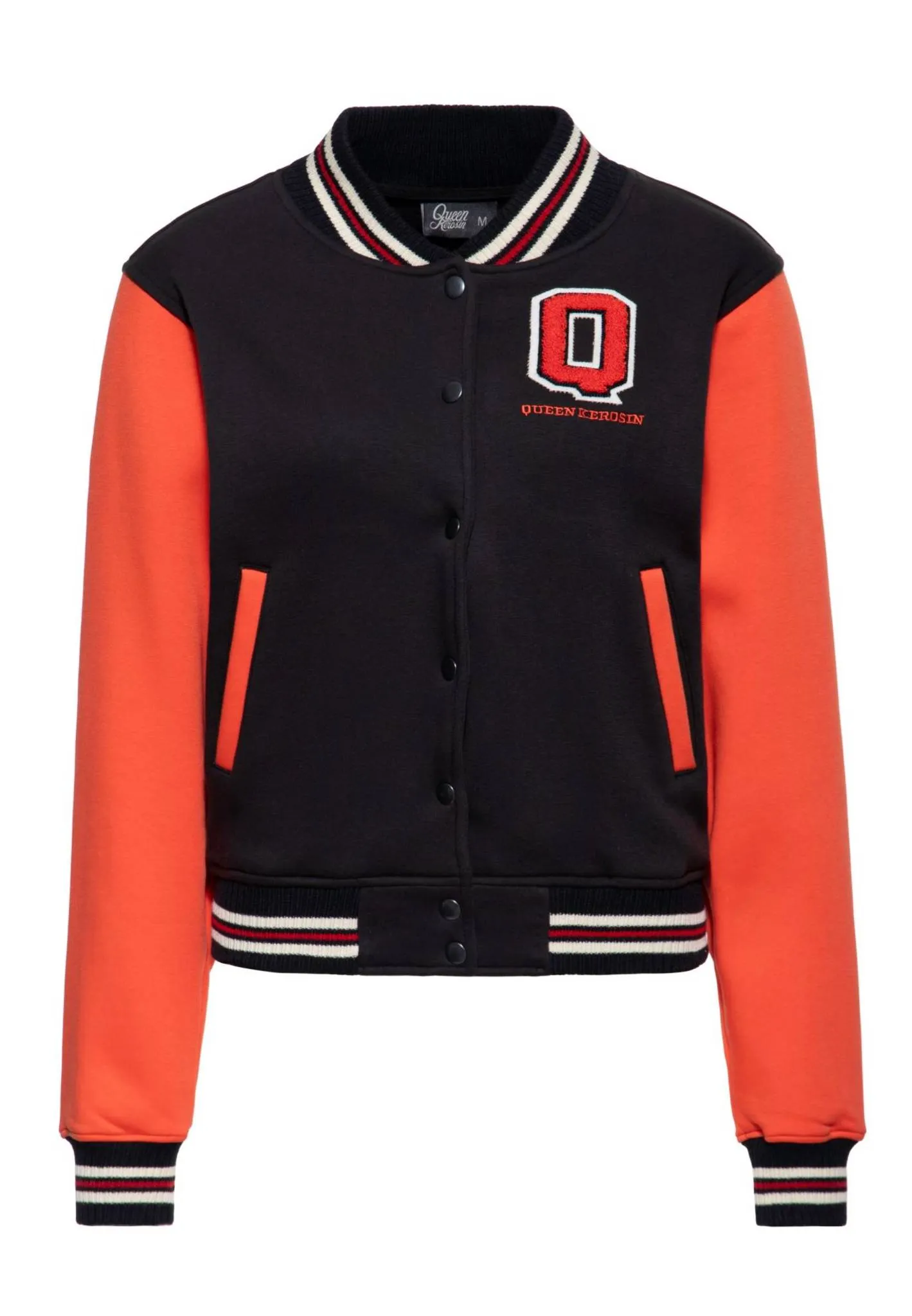 Chaqueta universitaria Queen Kerosin Damen college Jacket «Wild Rebel» - Imagen 4