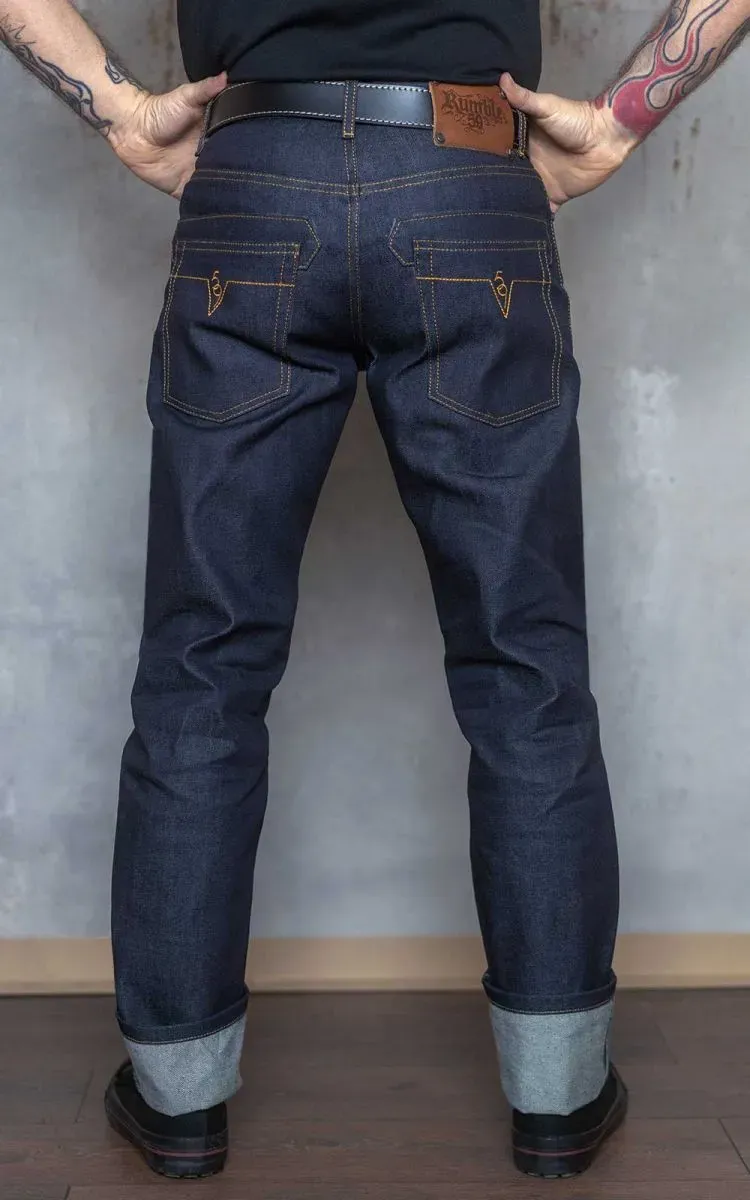 Regular Fit – RAW Blue Burning Blacktop - Imagen 2