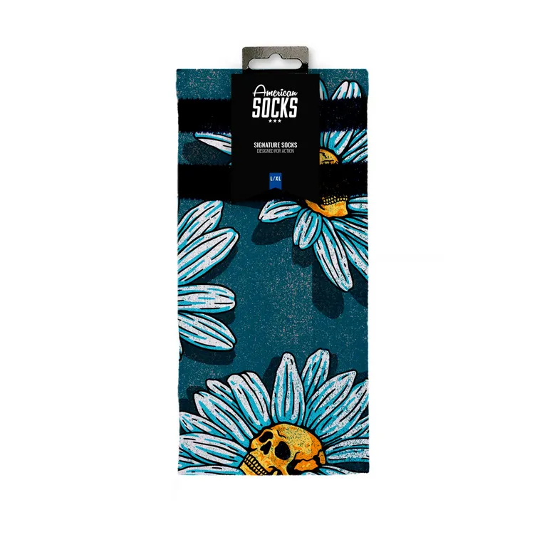 American Socks Daisies – Mid High - Imagen 2