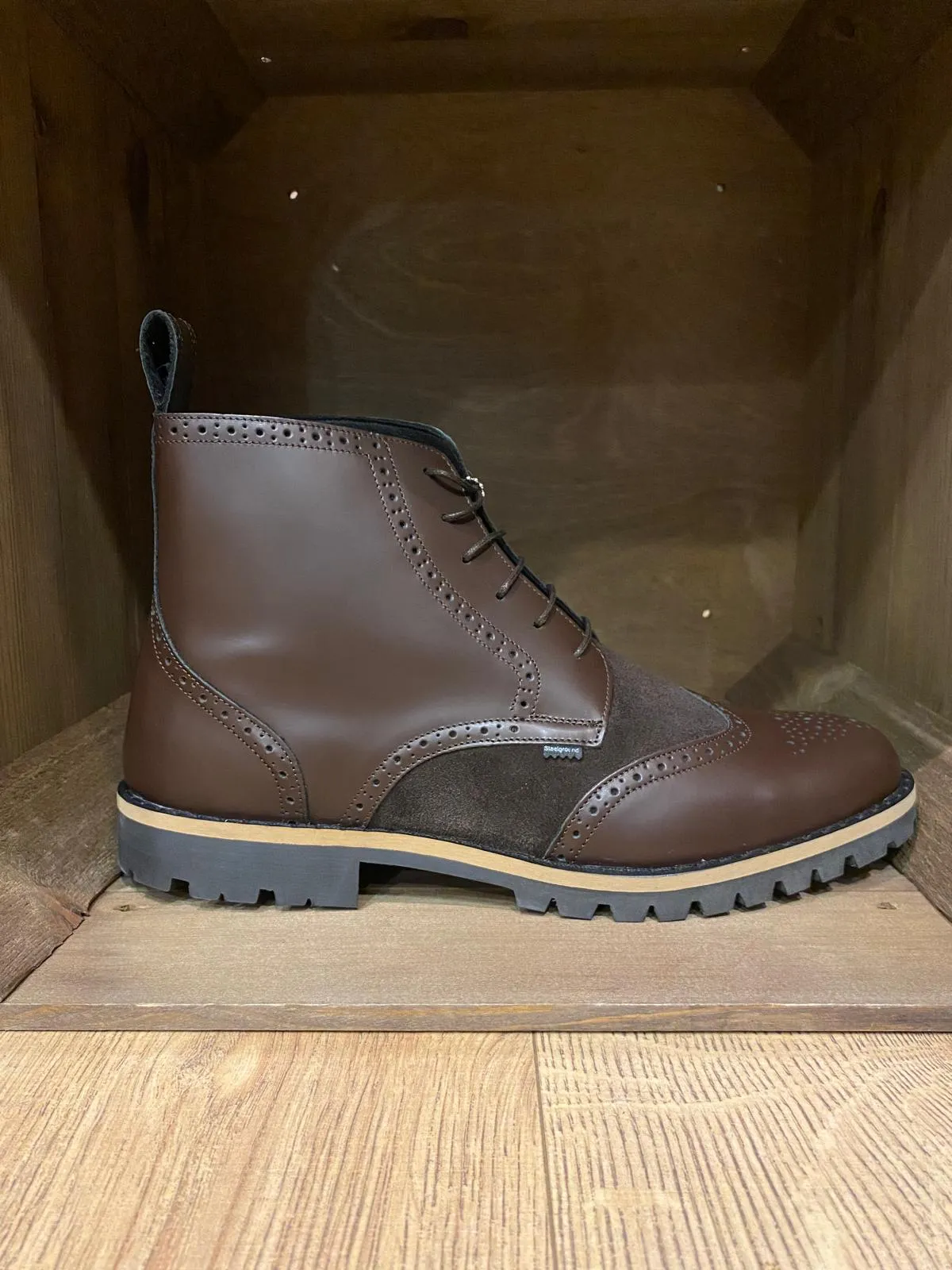 Botas Steel Ground cuero y ante marrón - Imagen 5