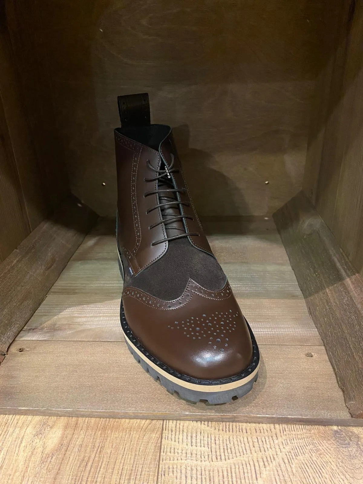 Botas Steel Ground cuero y ante marrón - Imagen 4