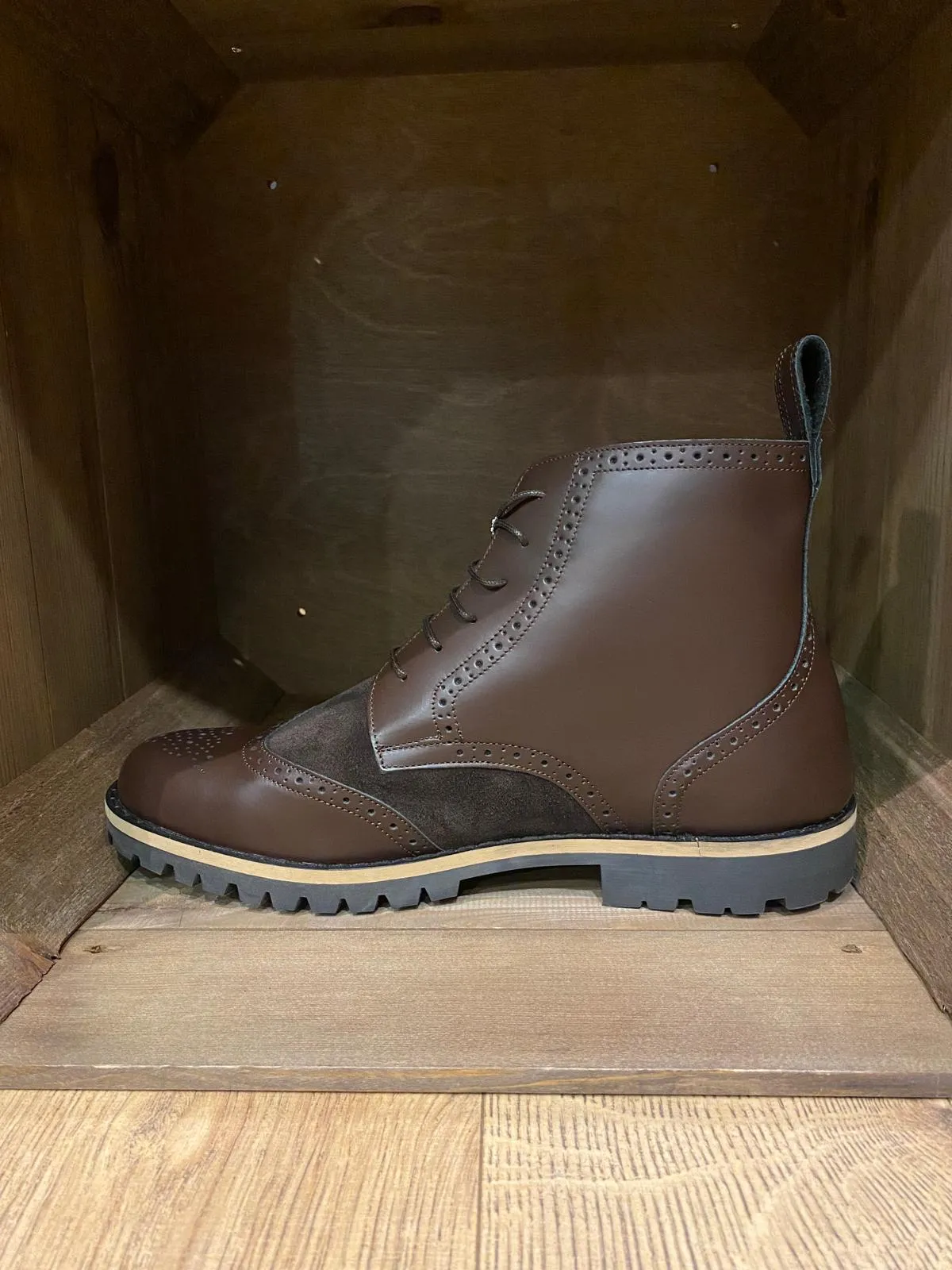 Botas Steel Ground cuero y ante marrón - Imagen 3