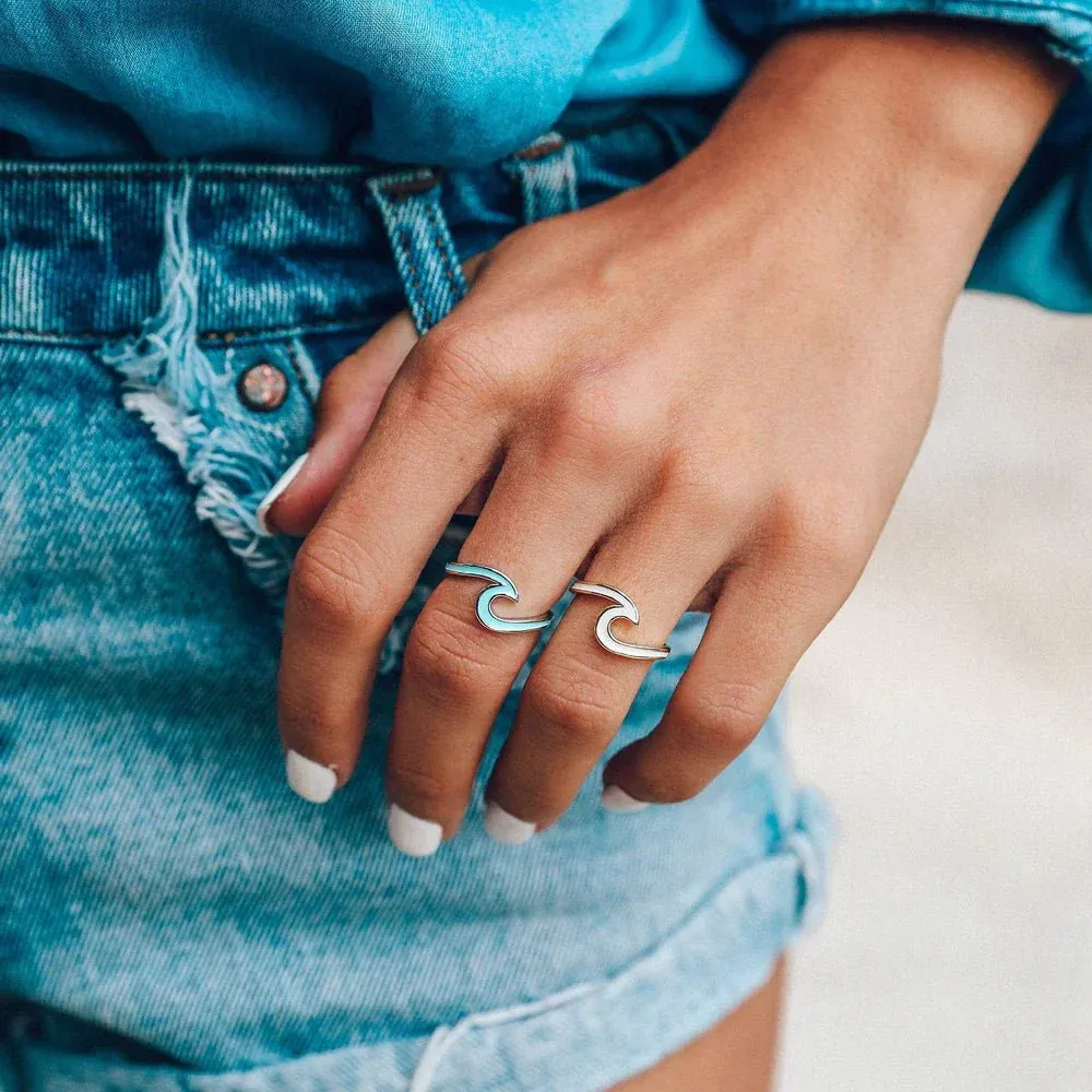 Anillo Ondas Esmaltado - Imagen 7