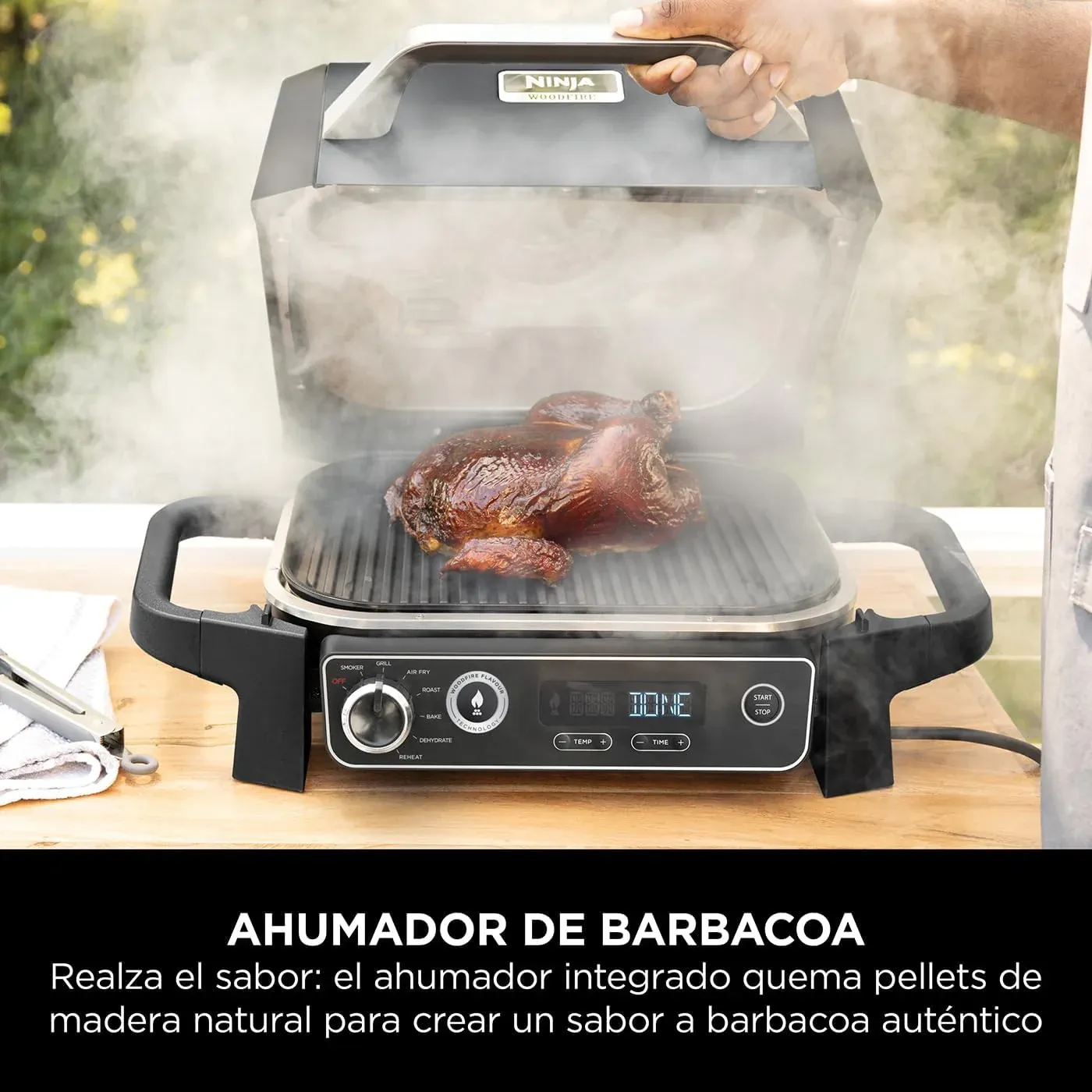 Barbacoa eléctrica con Ahumador Ninja Woodfire OG701EU - Imagen 2