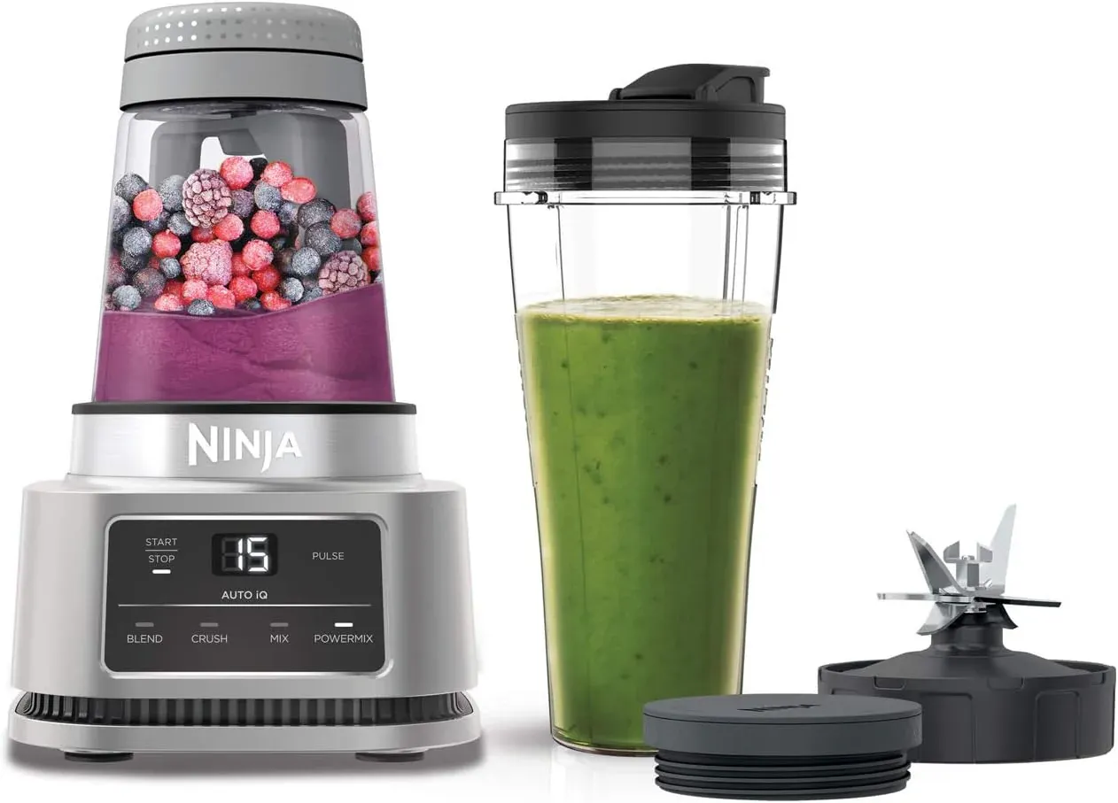 Batidora de Vaso 2 en 1 Ninja Foodi Power Nutri (1100W) CB100EU - Imagen 2