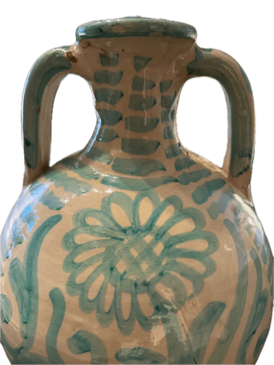 Jarrón Redondo Grande de Cerámica de Fajalauza - Imagen 5