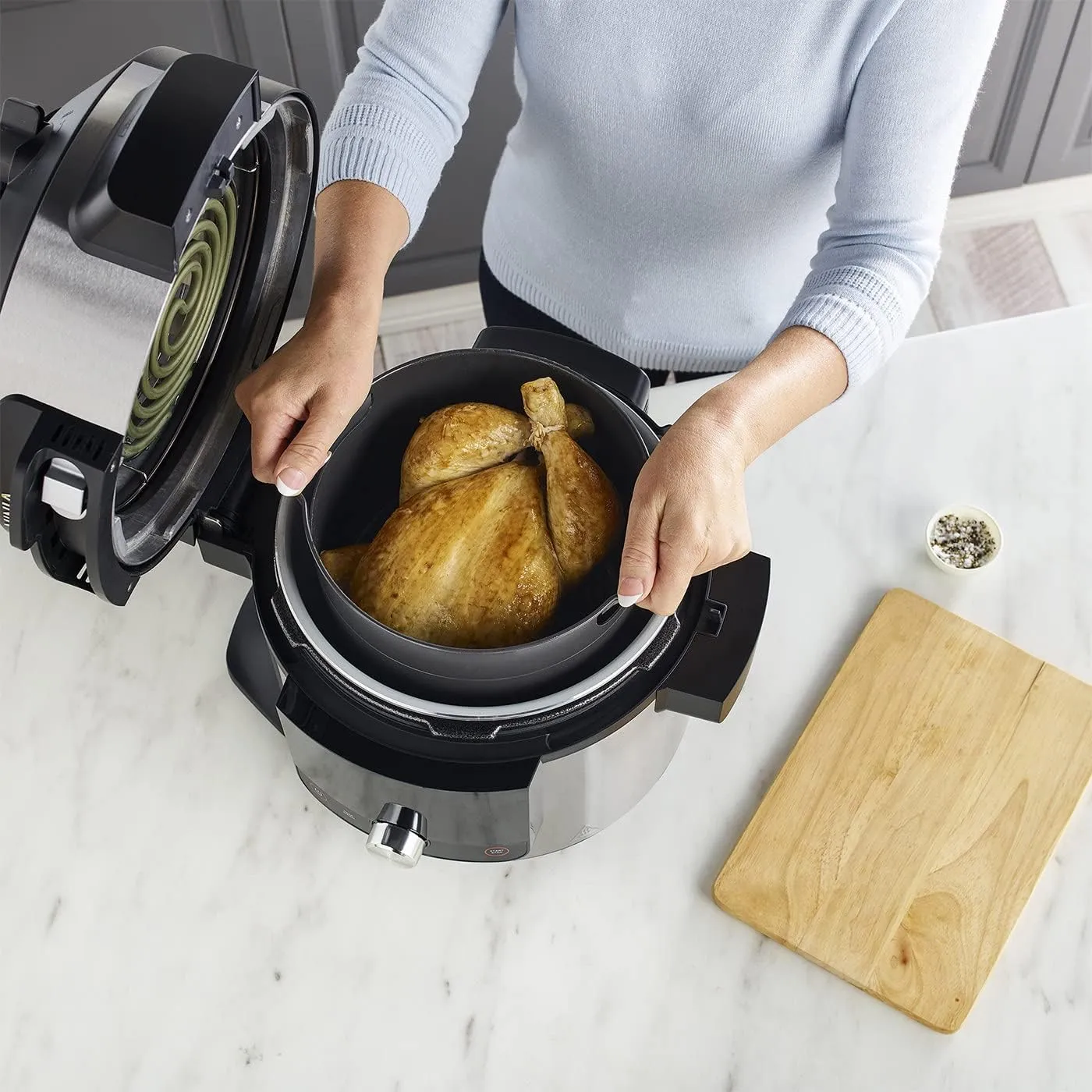 Olla Eléctrica 14 en 1 Ninja SmartLid (7,5 L) con Freidora de aire (incluye Sensor Digital) OL750EU - Imagen 3