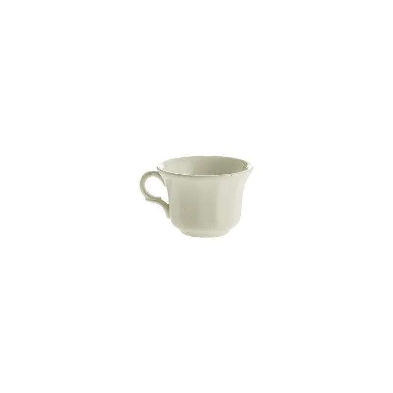 Set de 4 Tazas de Café con Platillos La Cartuja Colección Ochavada Blanca - Imagen 2