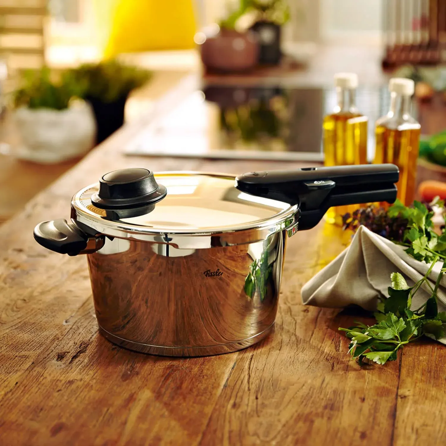 Set de Ollas a Presión Fissler Vitavit® Premium 4,5L + 2,5L, Cestillo + Trípode - Imagen 9