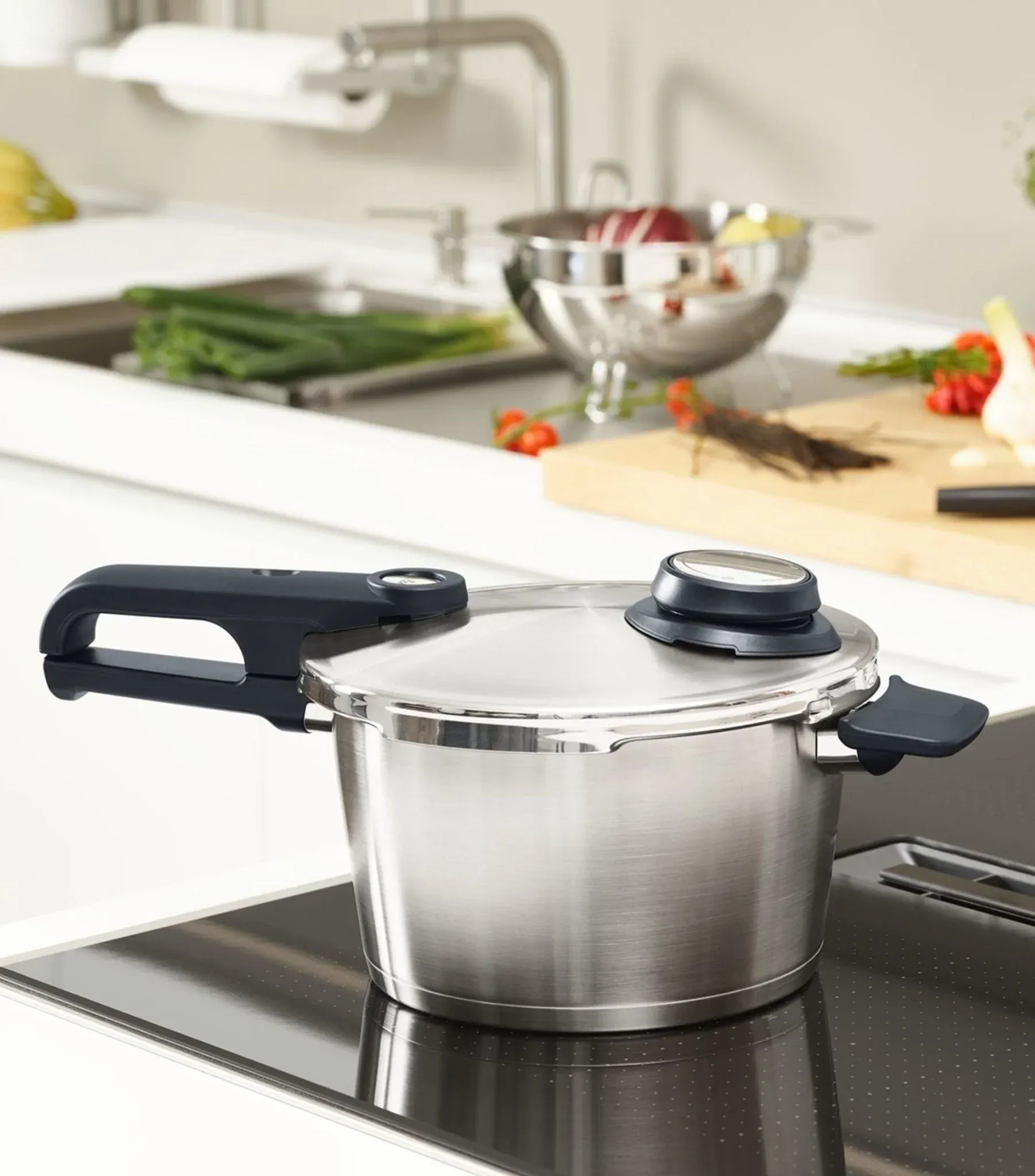Set de Ollas a Presión Fissler Vitavit® Premium 4,5L + 2,5L, Cestillo + Trípode - Imagen 8