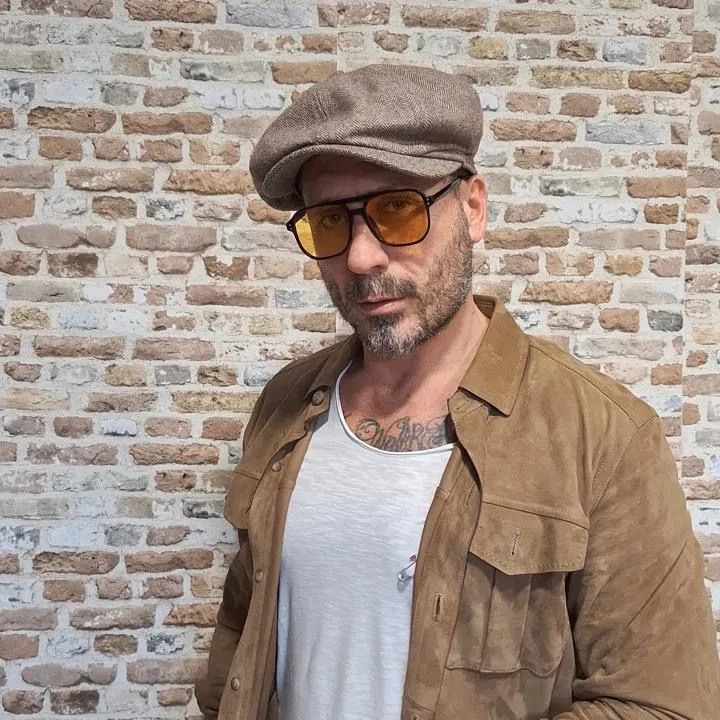 Gorra The Trip Apparel – SIDECARS OVER Brown Gorra Newsboy oversize - Imagen 2