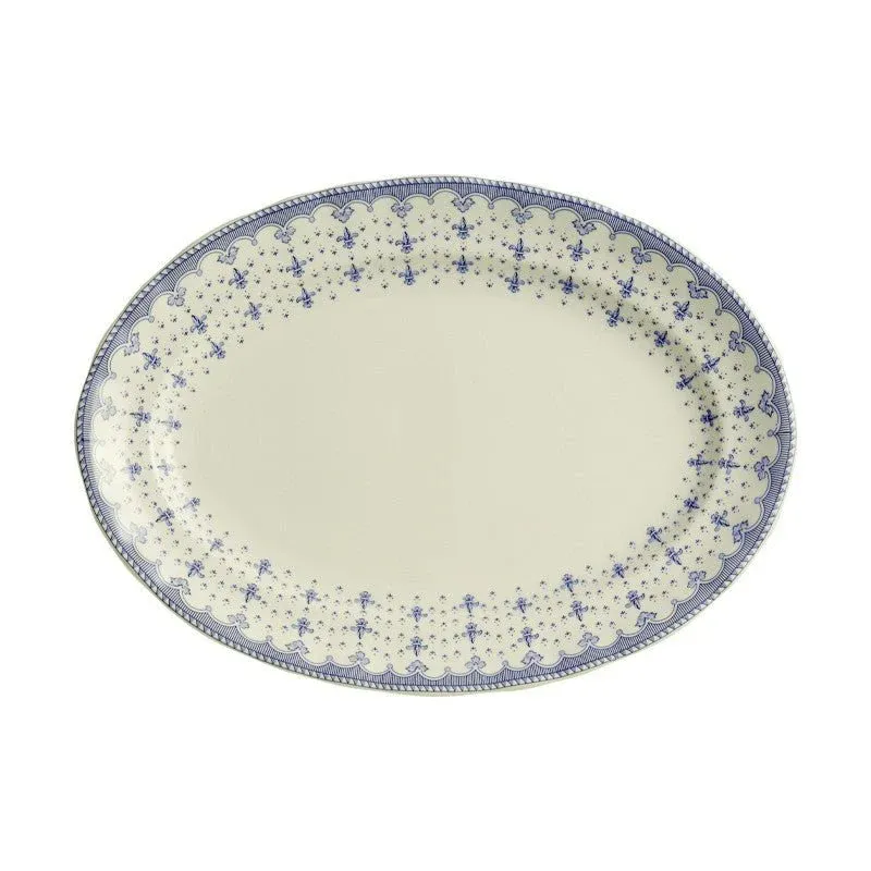 Vajilla La Cartuja de Sevilla Colección Flor de Lis Azul 20 Piezas - Imagen 5