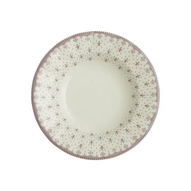 Vajilla La Cartuja de Sevilla Colección Flor de Lis Rosa 42 Piezas - Imagen 3