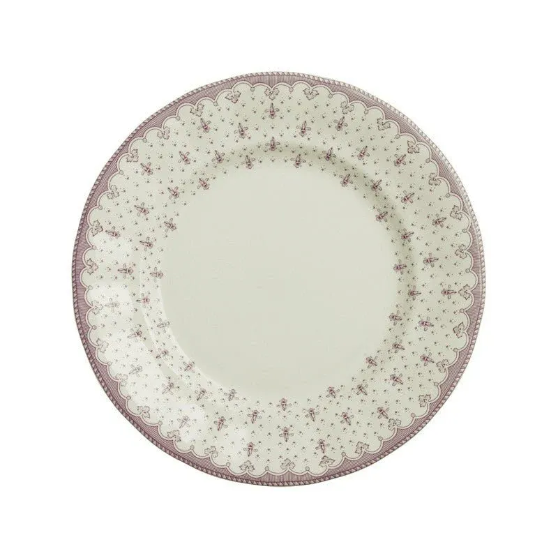 Vajilla La Cartuja de Sevilla Colección Flor de Lis Rosa 42 Piezas - Imagen 2