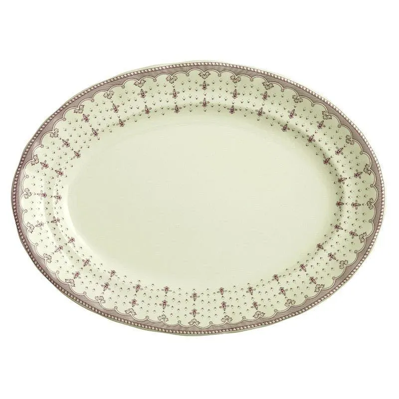 Vajilla La Cartuja de Sevilla Colección Flor de Lis Rosa 56 Piezas - Imagen 8