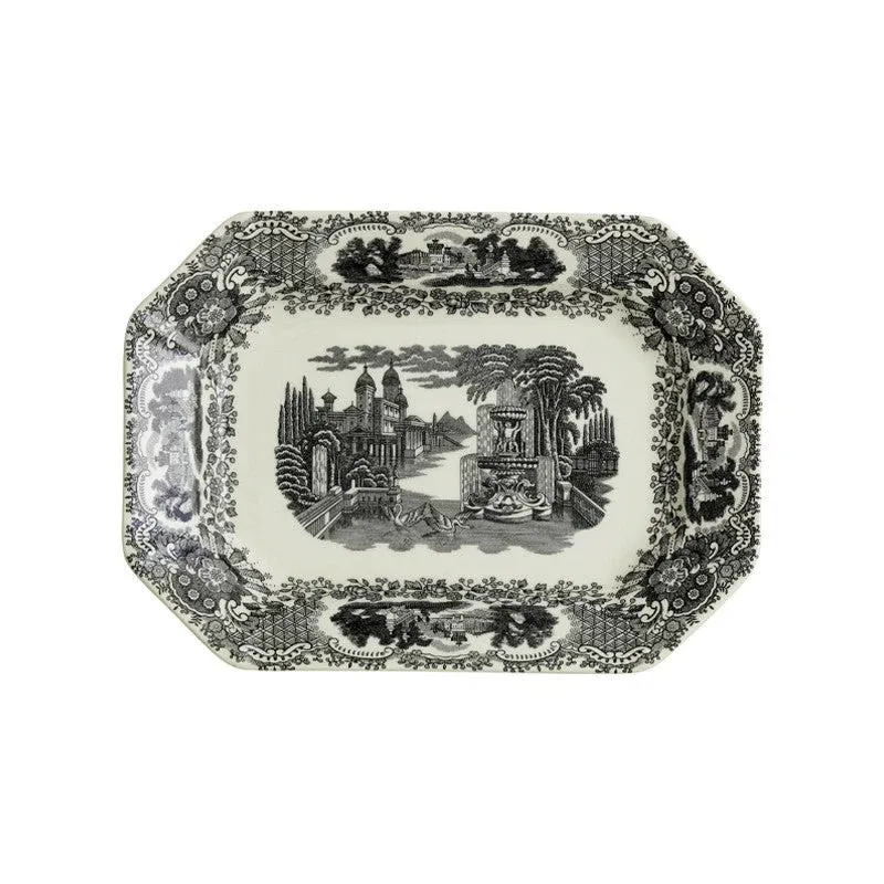 Vajilla La Cartuja de Sevilla Colección Negro Vistas 56 Piezas - Imagen 4