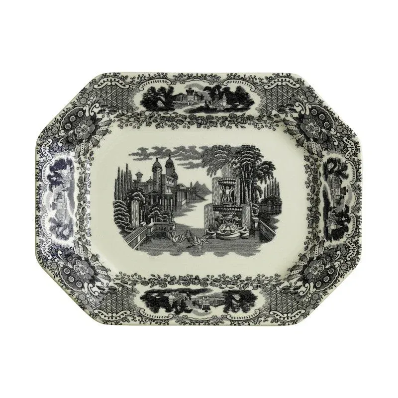 Vajilla La Cartuja de Sevilla Colección Negro Vistas 56 Piezas - Imagen 3