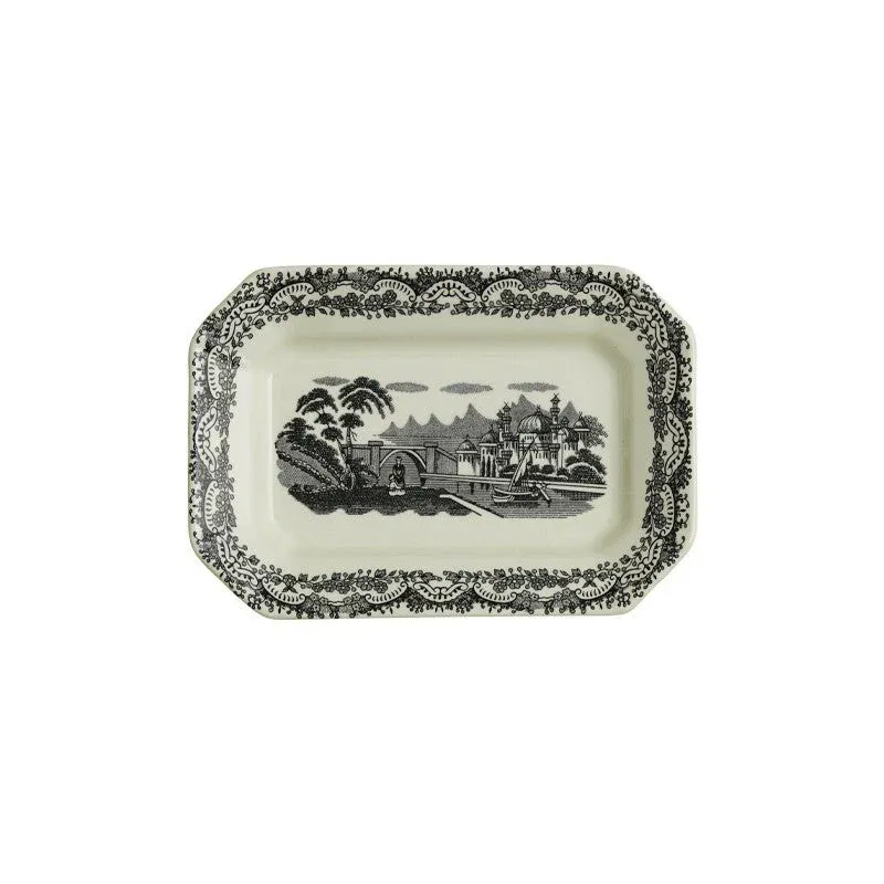 Vajilla La Cartuja de Sevilla Colección Negro Vistas 56 Piezas - Imagen 8