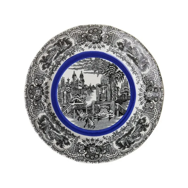 Vajilla La Cartuja de Sevilla Colección Negro Vistas Blue by Aaron Stewart 20 Piezas - Imagen 2