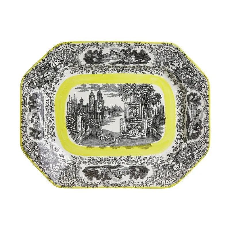 Vajilla La Cartuja de Sevilla Colección Negro Vistas Yellow by Aaron Stewart 27 Piezas - Imagen 4