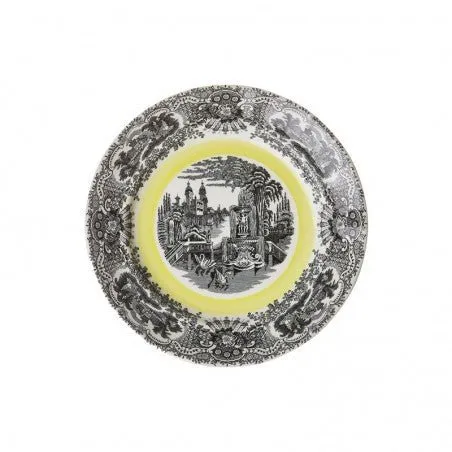 Vajilla La Cartuja de Sevilla Colección Negro Vistas Yellow by Aaron Stewart 42 Piezas - Imagen 3