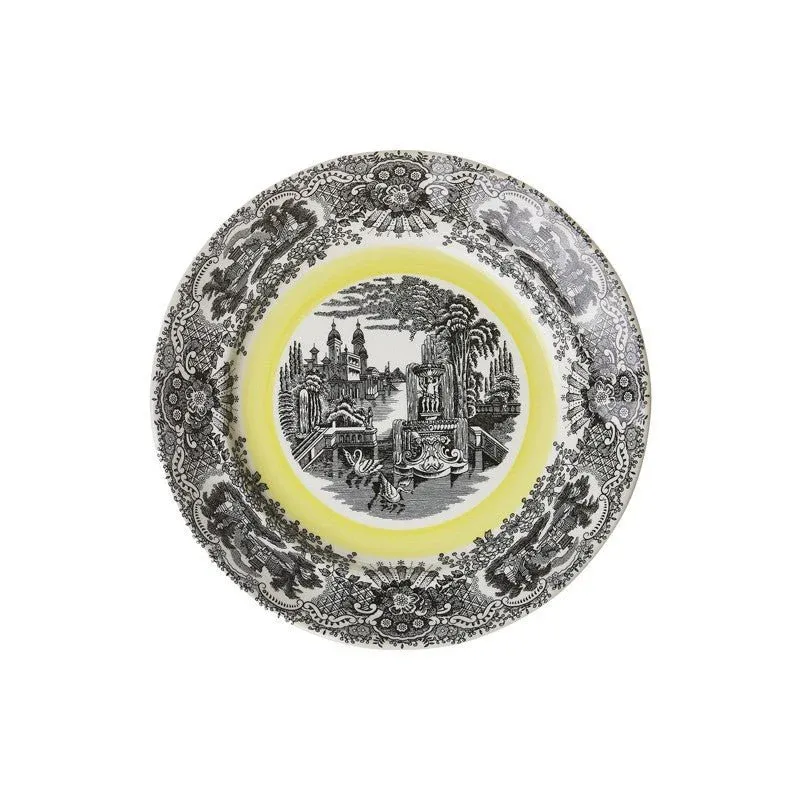 Vajilla La Cartuja de Sevilla Colección Negro Vistas Yellow by Aaron Stewart 42 Piezas - Imagen 4